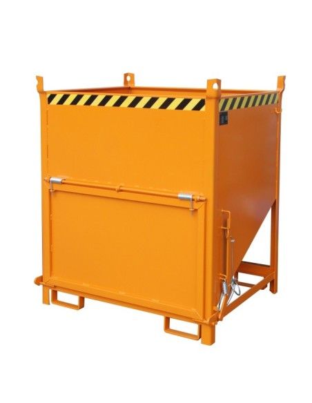 Bacs Basculants--Conteneur Silo, peint, Jaune Orange