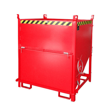 Silo Container, pintado, rojo fuego
