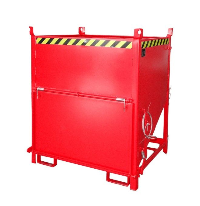 Tilting Container-Silo Container, painted, red fire