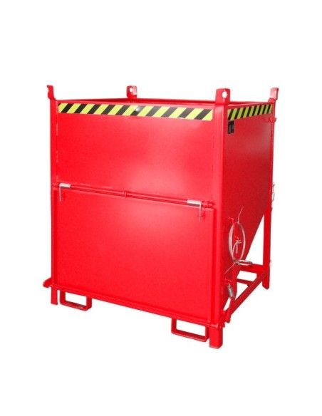 Recipiente Inclinável-Silo Container, pintado, fogo vermelho
