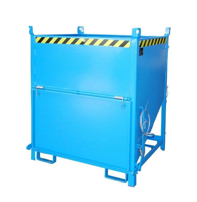 Contenitore Ribaltabile-Silo contenitore, dipinto, azzurro