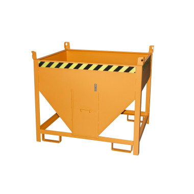 Silo Container, pintado, amarillo naranja