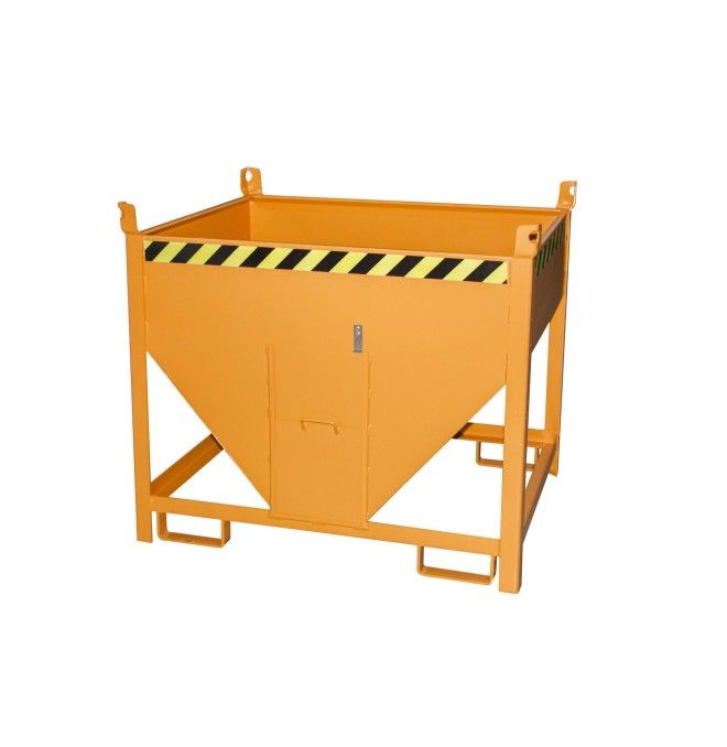 Silo Container, pintado, amarillo naranja