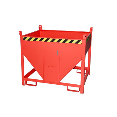 Silo Container, pintado, rojo fuego