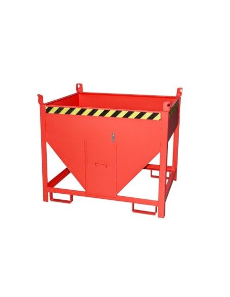 Tilting Container-Silo Container, painted, red fire