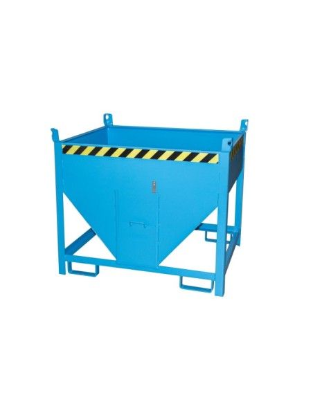 Recipiente Inclinável-Silo Container, pintado, azul claro