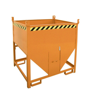 Silo Container, pintado, amarillo naranja