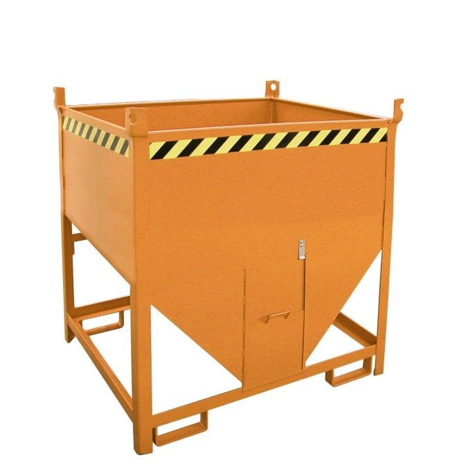 Bacs Basculants--Conteneur Silo, peint, jaune orange
