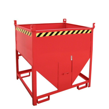 Silo Container, pintado, rojo fuego