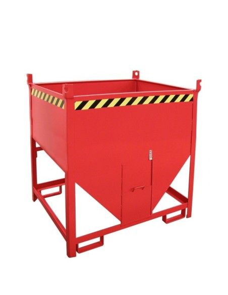 Tilting Container-Silo Container, painted, red fire