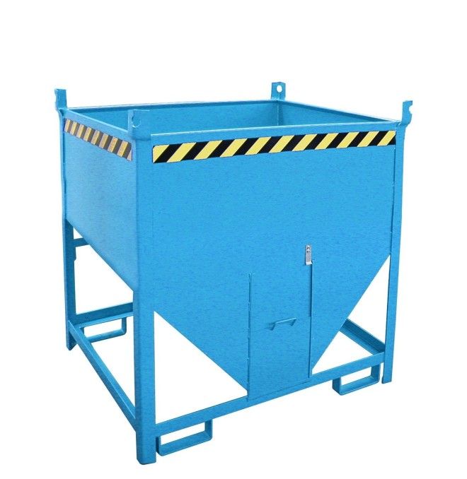 Tilting Container-Silo Container, painted, Light blue