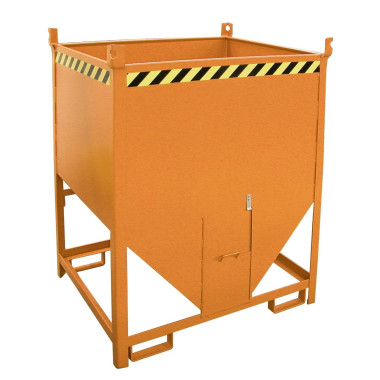 Silo Container, pintado, amarillo naranja