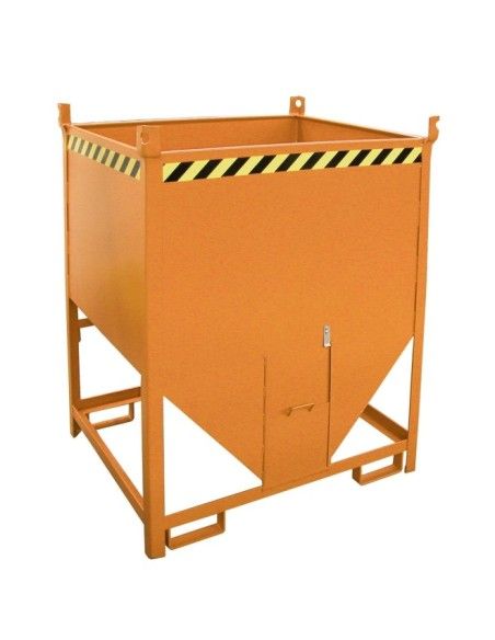 Tilting Container--Silo Container, painted, orange yellow