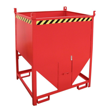 Silo Container, pintado, Rojo fuego