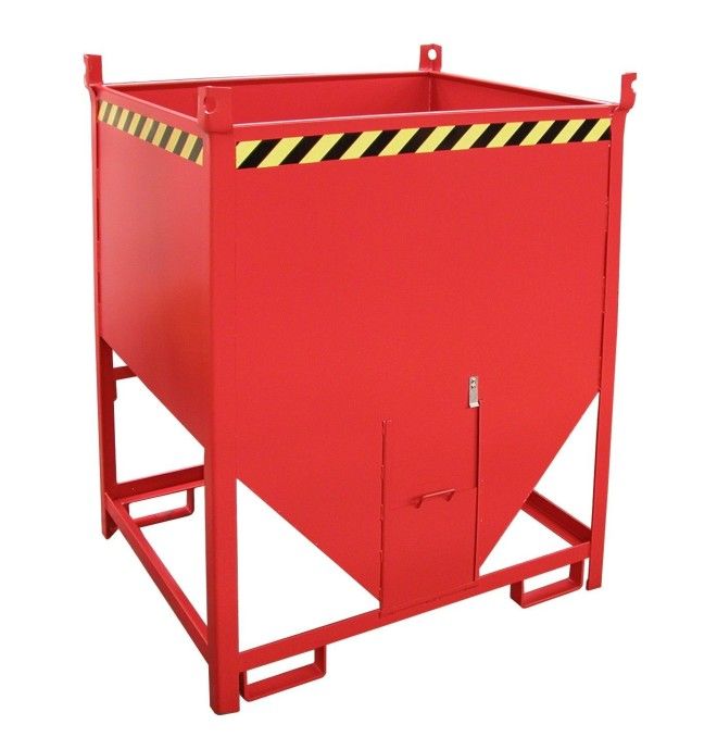 Tilting Container-Silo Container, painted, Red fire