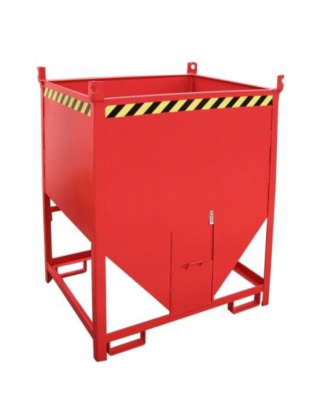 Silo Container, pintado, Rojo fuego