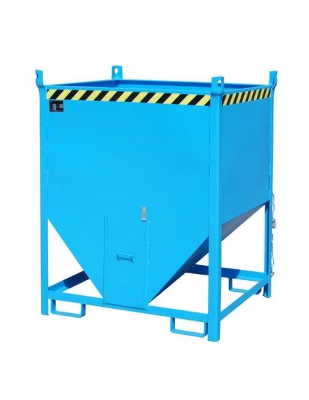 Tilting Container-Silo Container, painted, Light blue