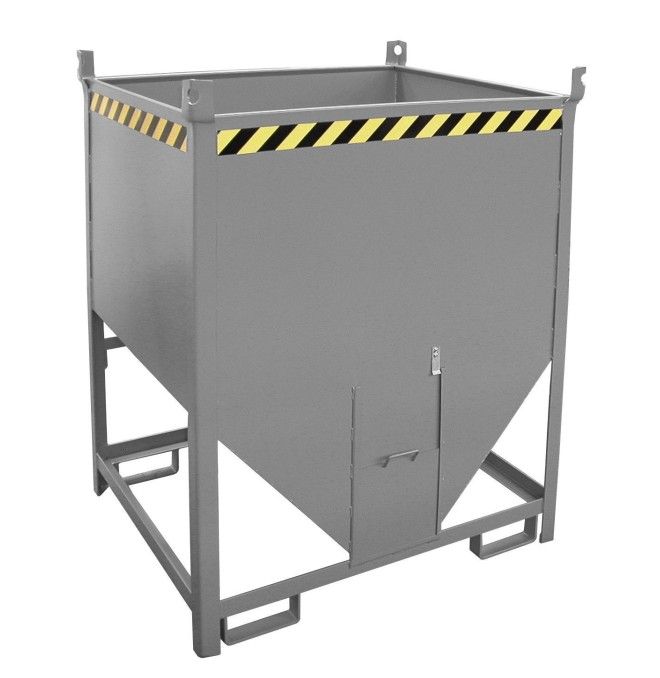 Tilting Container--Silo Container, painted, gray mouse