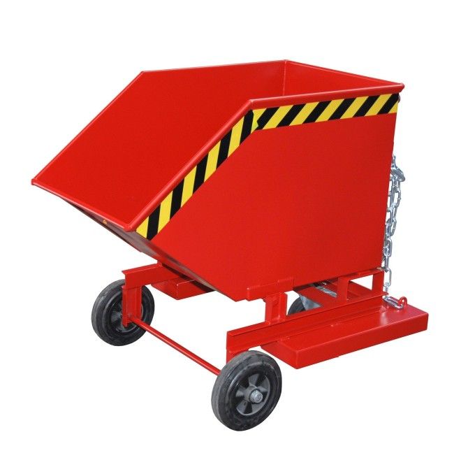 Recipiente Inclinável-- Caminho voador, pintado, fogo vermelho