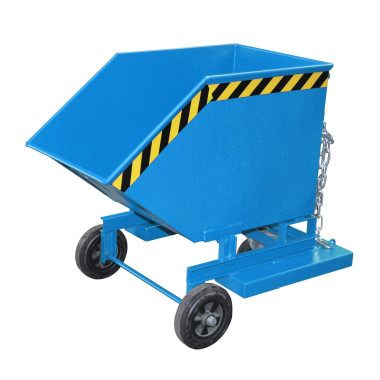 Recipiente Inclinável--Caminhão basculante, pintado, azul claro