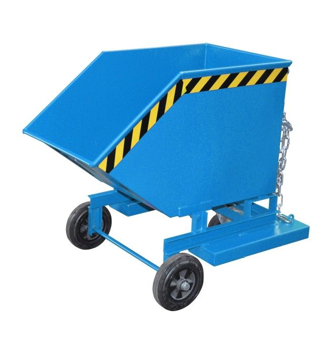 Recipiente Inclinável--Caminhão basculante, pintado, azul claro
