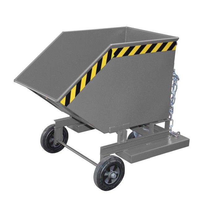 Tilting Container-- Flying, painted, gray mouse
