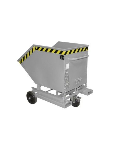 Tilting Container-- Flying, painted, gray mouse
