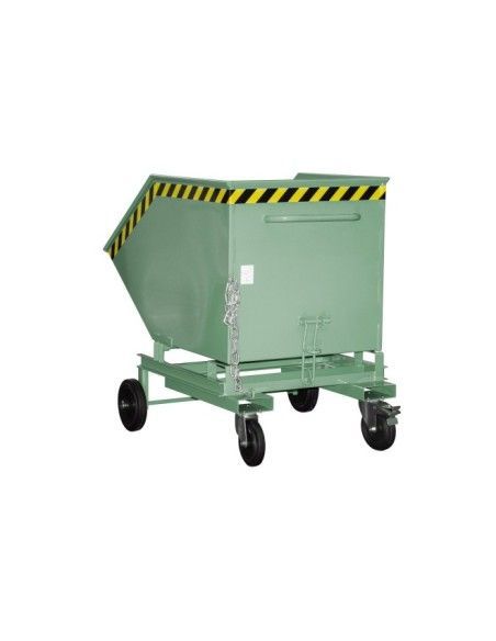Recipiente Inclinável-Branco andando, pintado, verde