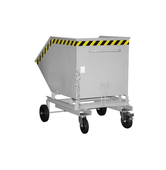 Tilting Container-- Flying, painted, gray mouse