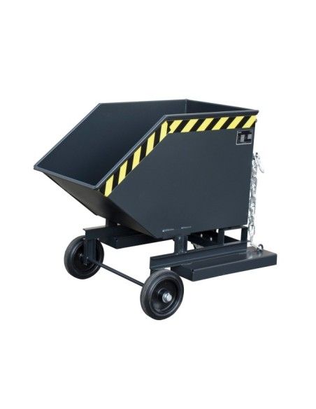 Tilting Container--Virutas wheelbarrow, painted, black grey