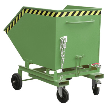 Bacs Basculants--Bouche à roulettes, peinte, soie verte