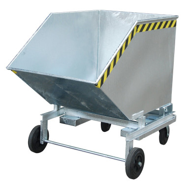 Tilting Container--Virlet wheel, hot galvanized