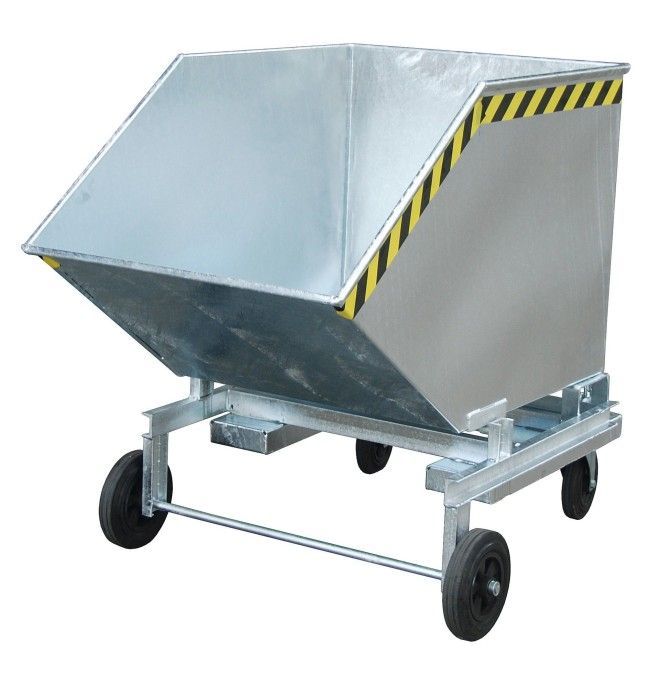 Tilting Container--Virlet wheel, hot galvanized