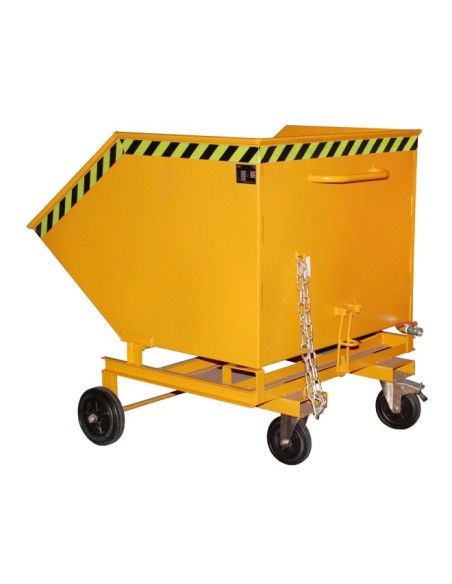 Volquete carretilla de virutas, pintado, Amarillo naranja