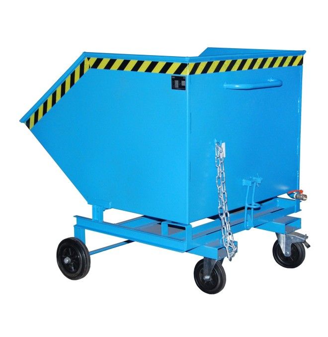 Tilting Container--Virute wheelbarrow, painted, Light blue