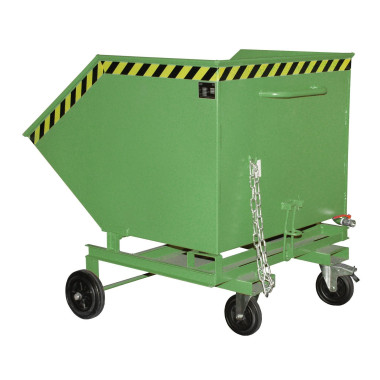 Recipiente Inclinável--Chip Barrow Tipper, pintado, verde Reseda