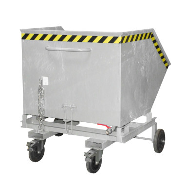 Tilting Container--Virlet wheel, hot galvanized