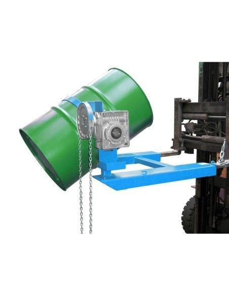 --Dumper de tambor, pintado, azul claro
