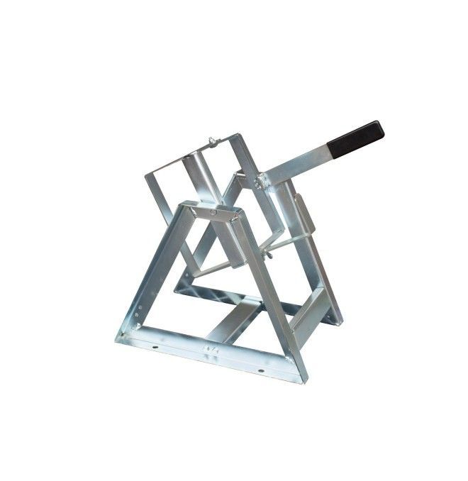 Plastic and Sheet Metal Drum--Based support for boats, galvanized