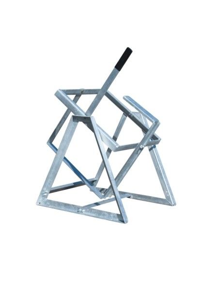 Plastic and Sheet Metal Drum--Based support for boats, galvanized