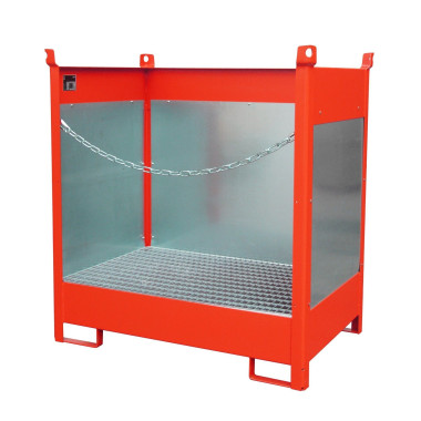 -- Piston stacking pad, painted, red fire