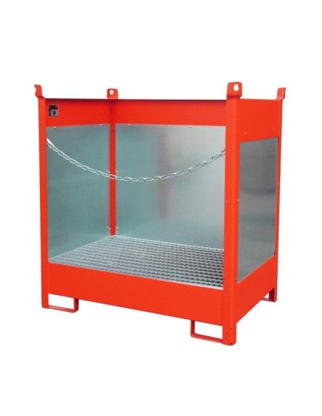 -- Piston stacking pad, painted, red fire