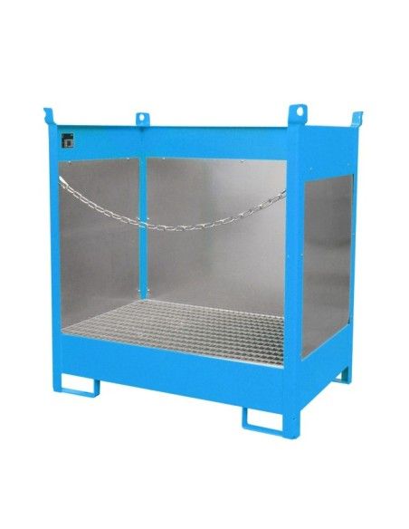 --Paleta de stacking of drums, painted, Light blue