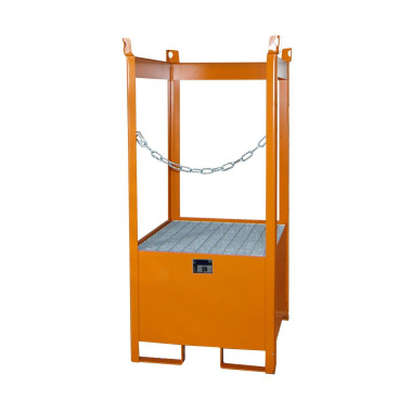 -- Piston stacking pad, painted, orange yellow