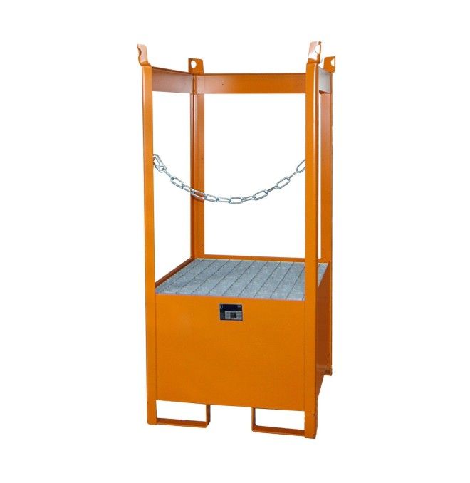 -- Pistone impilabile, dipinto, giallo arancio