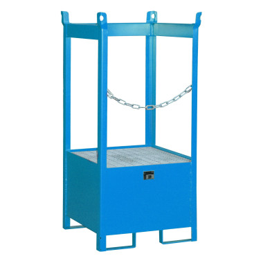 --Paleta de stacking of drums, painted, Light blue