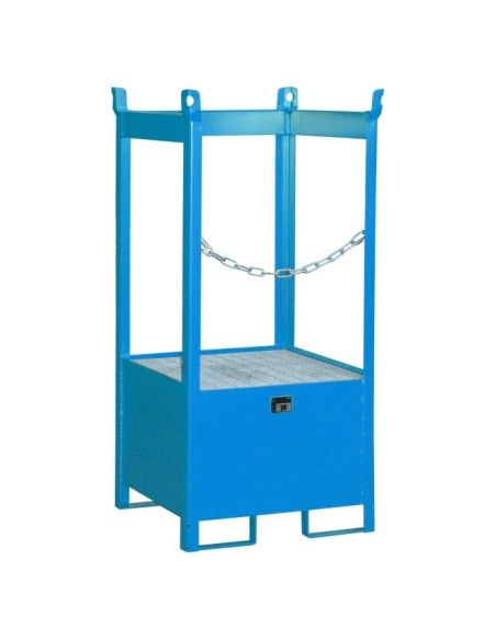 --Paleta de stacking of drums, painted, Light blue