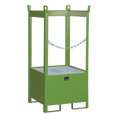 -- Piston stacking pad, painted, green silk