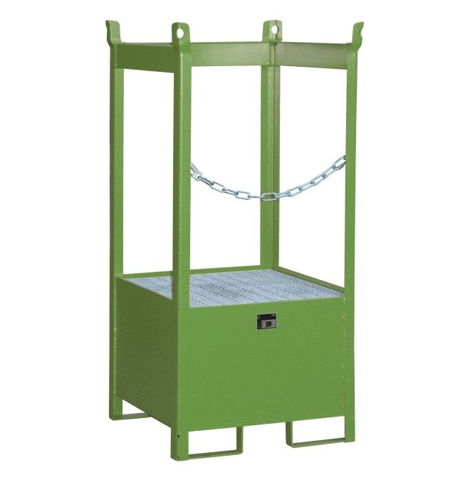 -- Piston stacking pad, painted, green silk