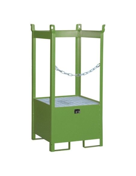-- Piston stacking pad, painted, green silk